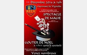 SPECTACLE DE MAGIE ET GOUTER DE NOEL