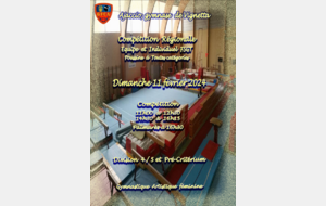 COMPETITION REGIONALE FSGT - EQUIPE ET INDIVIDUEL