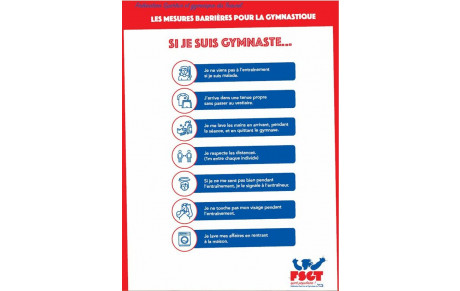 MEMO GYMNASTE GESTES BARRIERES  COVID 19 