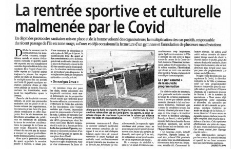 ARTICLE DE PRESSE CORSE MATIN