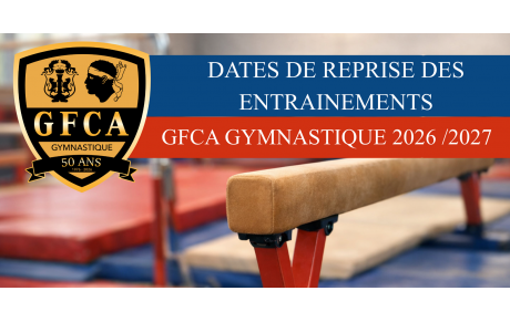 REPRISE DES ENTRAINEMENTS SAISON 2026 / 2027