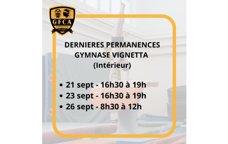 DERNIERES PERMANENCES